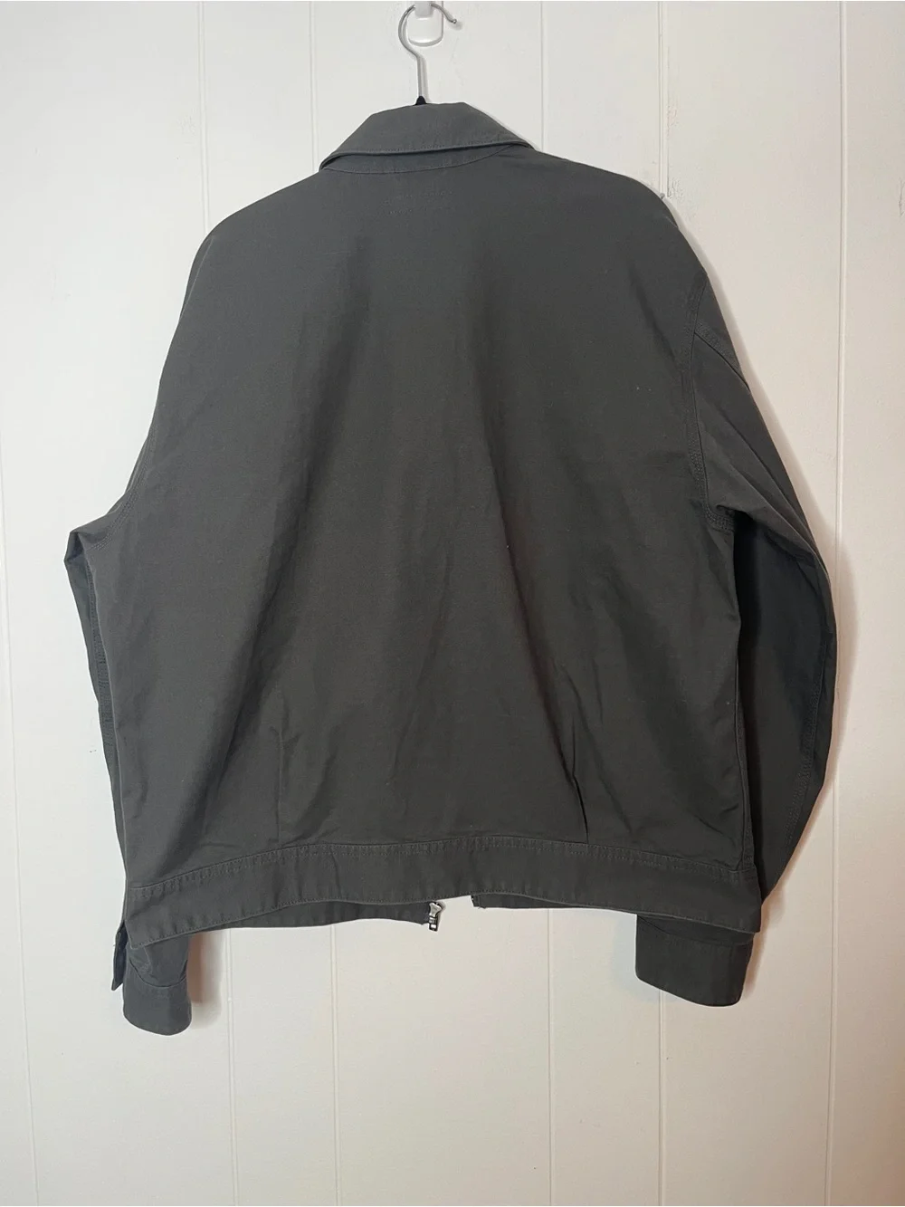 Uniqlo Dark Gray Zip-Front Harrington Jacket Size L